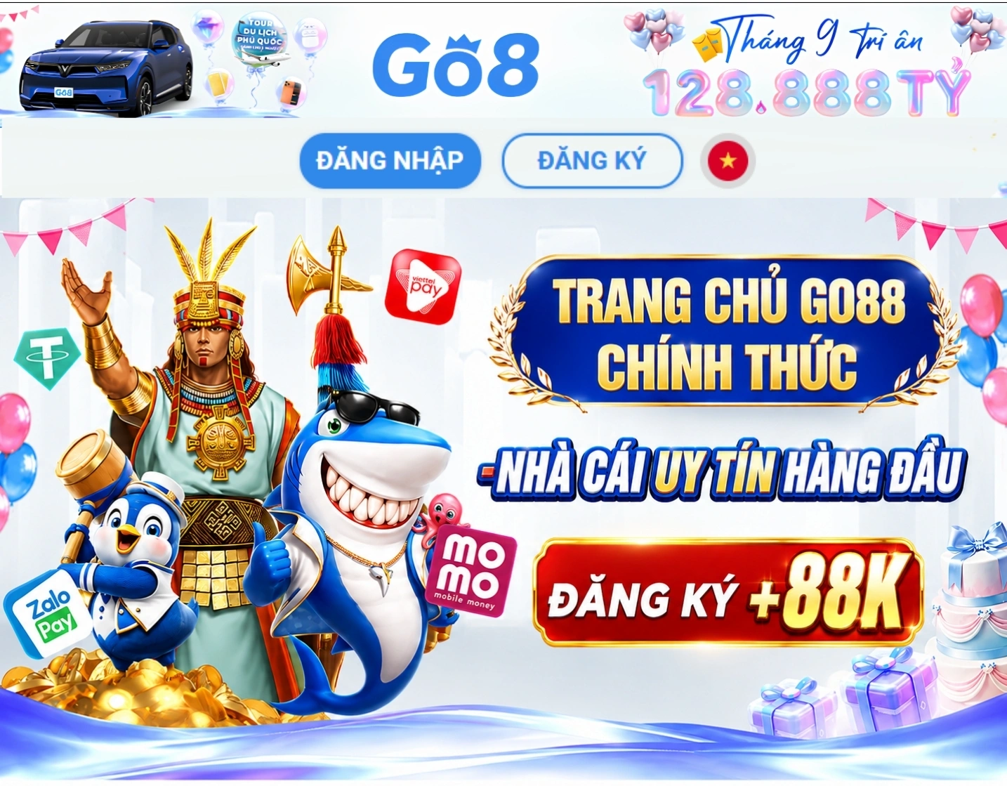 Đăng ký GO88 nhận ưu đãi 88K