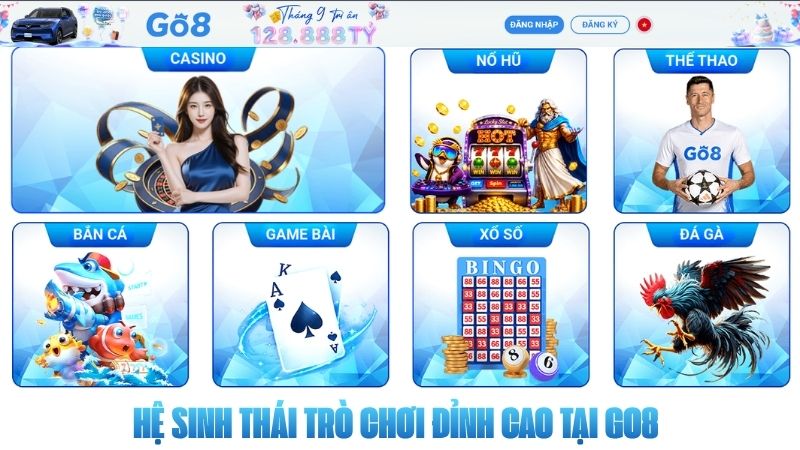 Hệ Sinh Thái Trò Chơi Đỉnh Cao Tại GO8